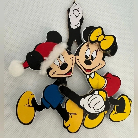 VINTAGE: Disney | 1985 Disney Mickey & Minnie Mouse Christmas Tree Ornament - Picture 3 of 8